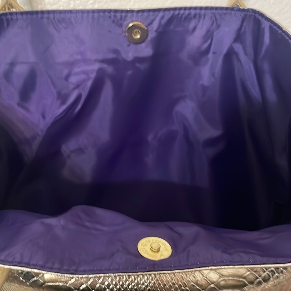 Silver Snake Tote “White Diamonds” New - Picture 4 of 4